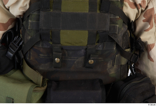 Photos Reece Bates 2 - details of uniform bullet-proof vest…